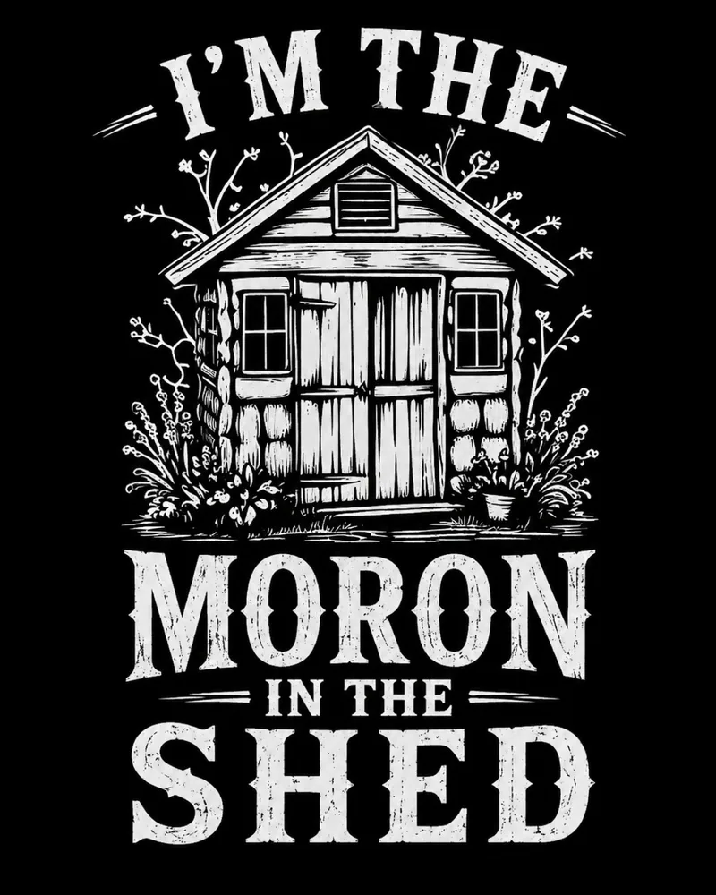 I'm the Moron in the Shed design